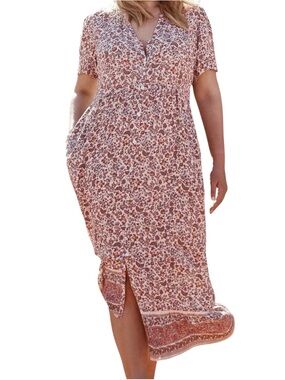 J Jill Desert Floral Maxi Dress